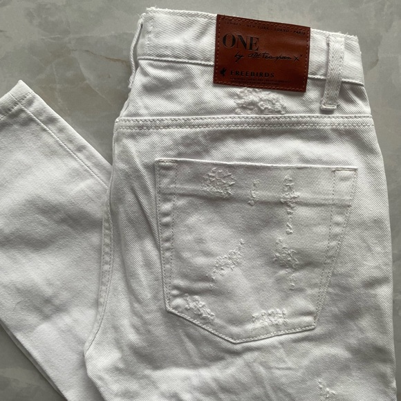 One x One Teaspoon Freebird White Beauty Jeans - Picture 5 of 6